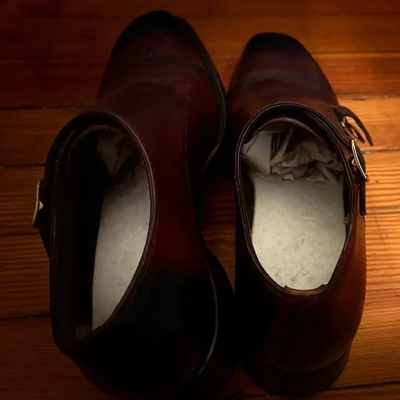 ºTOM FORDº Burnished Leather — ELKAN MONK STRAP ★Price Drop★